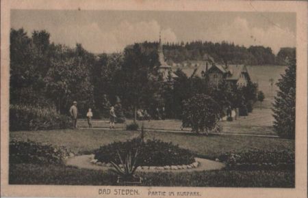 Bad Steben - Partie im Kurpark - 1919 Bad Steben - Partie im Kurpark - 1919