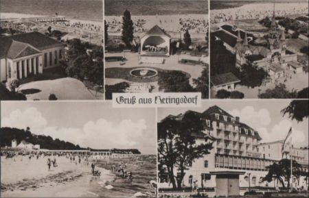 Heringsdorf - u.a. Musikpavillon - 1957 Heringsdorf - u.a. Musikpavillon - 1957