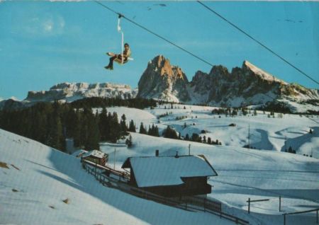Italien - Langkofel - Sessellift - 1981 Italien - Langkofel - Sessellift - 1981