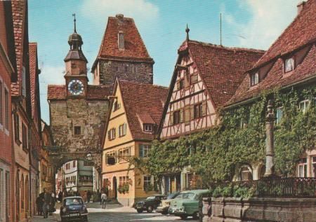 Rothenburg Tauber - Rödergasse - 1982 Rothenburg Tauber - Rödergasse - 1982