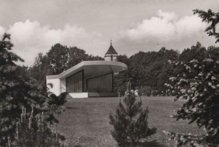 Lippstadt-Bad Waldliesborn - Musikpavillon im Kurpark - ca. 1960 Lippstadt-Bad Waldliesborn - Musikpavillon im Kurpark - ca. 1960