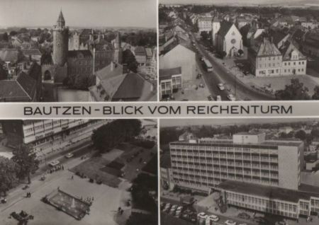 Bautzen - Blick vom Reichenturm - 1978 Bautzen - Blick vom Reichenturm - 1978