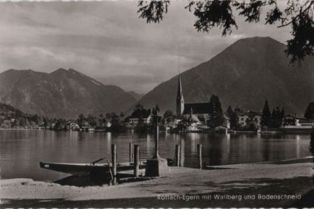 Rottach-Egern - mit Wallberg und Bodenschneid - 1960 Rottach-Egern - mit Wallberg und Bodenschneid - 1960