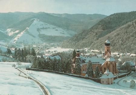 Münstertal - St. Trudpert im Winter - ca. 1975 Münstertal - St. Trudpert im Winter - ca. 1975