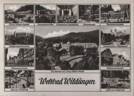 Bad Wildungen - u.a. Georg-Viktor-Quelle - ca. 1955 Bad Wildungen - u.a. Georg-Viktor-Quelle - ca. 1955