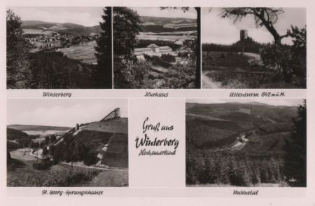 Winterberg - u.a. mit Astenturm - ca. 1955 Winterberg - u.a. mit Astenturm - ca. 1955