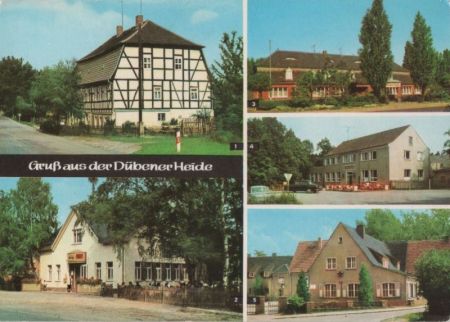 Dübener Heide - u.a. HO-Gaststätte Rotes Haus - ca. 1980 Dübener Heide - u.a. HO-Gaststätte Rotes Haus - ca. 1980