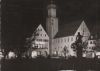 Freudenstadt nachts - Rathaus Neptunbrunnen - 1957