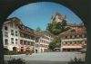 Schweiz - Thun - Rathausplatz mit Schloss - ca. 1985