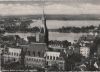 Hamburg - Rathaus mit Binnen- und Außenalster - ca. 1955