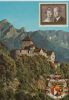 Liechtenstein - Vaduz - Schloss mit Fürstenpaar - ca. 1980