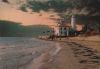 Italien - Tagliamento - Il Faro al tramonto - 1986