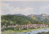 Bad Schandau mit Schrammsteinen - ca. 1935