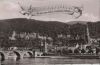 Heidelberg - Alte Brücke mit Blick auf das Schloß - 1956