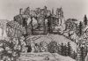 Hohnstein - Burg, Holzschnitt - 1982