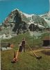 Schweiz - Kleine Scheidegg - Alphornbläser - 1976