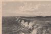 Wiek Rügen - Brandung an Hafenmole - 1935