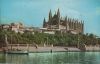Spanien - Palma de Mallorca - La Catedral desde el muelle de pescadores - ca. 1970